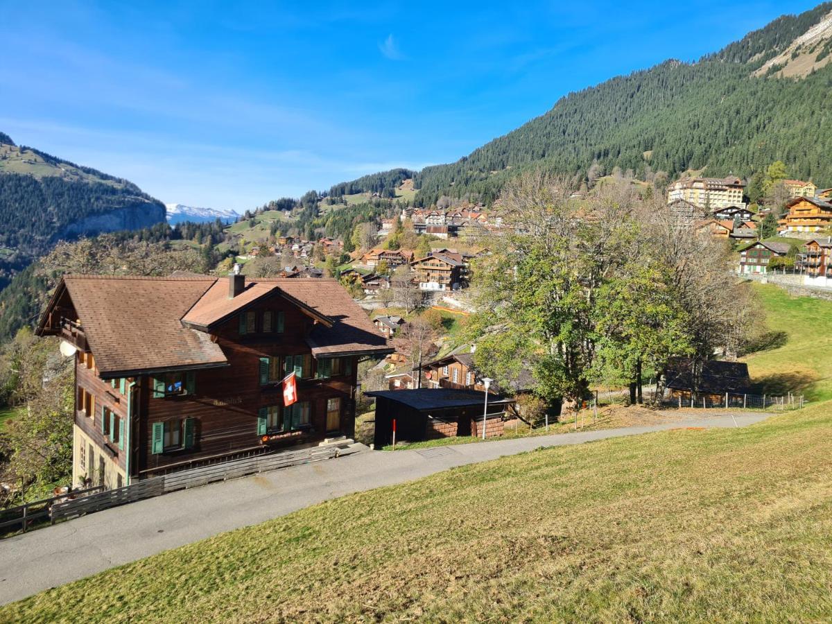 Traditional Chalet In Wengen - Top Floor Apartamento Exterior foto