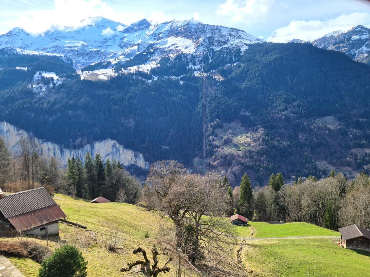 Traditional Chalet In Wengen - Top Floor Apartamento Exterior foto