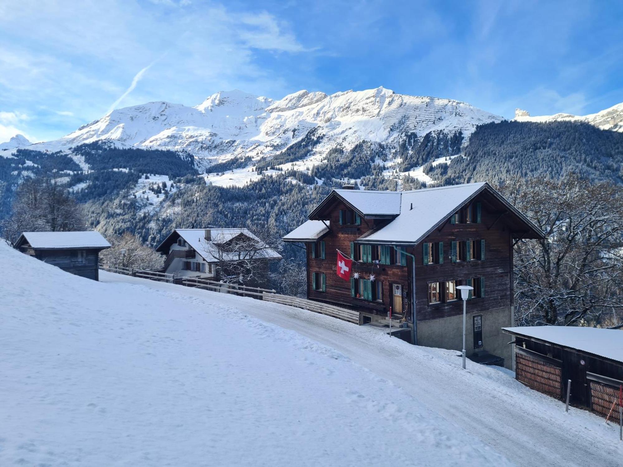 Traditional Chalet In Wengen - Top Floor Apartamento Exterior foto